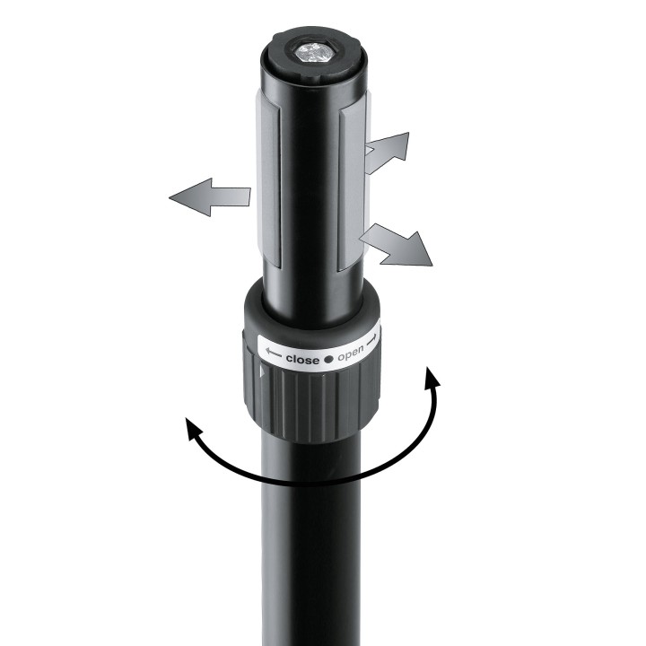 KONIG & MEYER - 21368-000-55 DISTANCE ROD RING LOCK BLACK