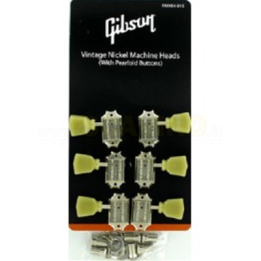 Gibson Meccaniche 3+3 Vintage Pulsanti in perla PMMH-010