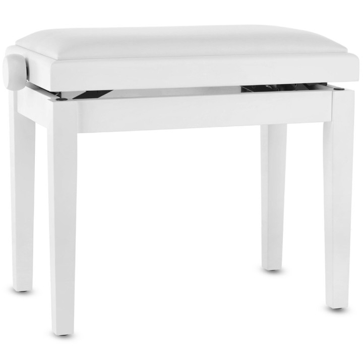 GEWA - PANCA PER PIANO DELUXE VINYL BIANCO SATINATO 130021