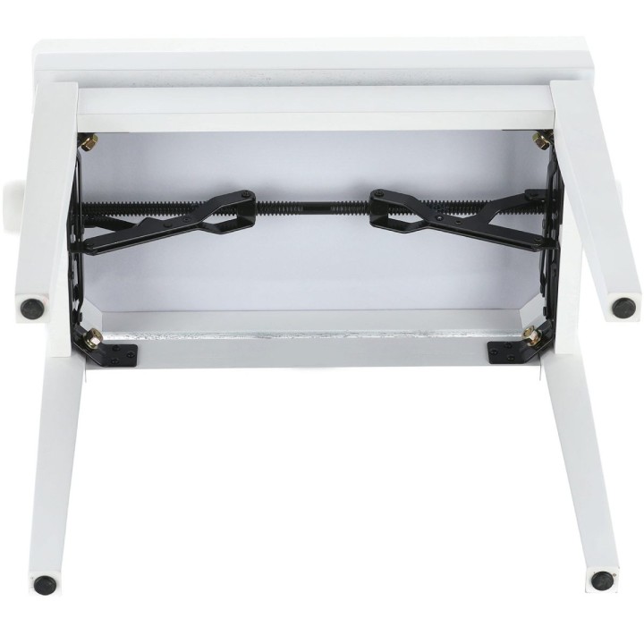 GEWA - PANCA PER PIANO DELUXE VINYL BIANCO SATINATO 130021