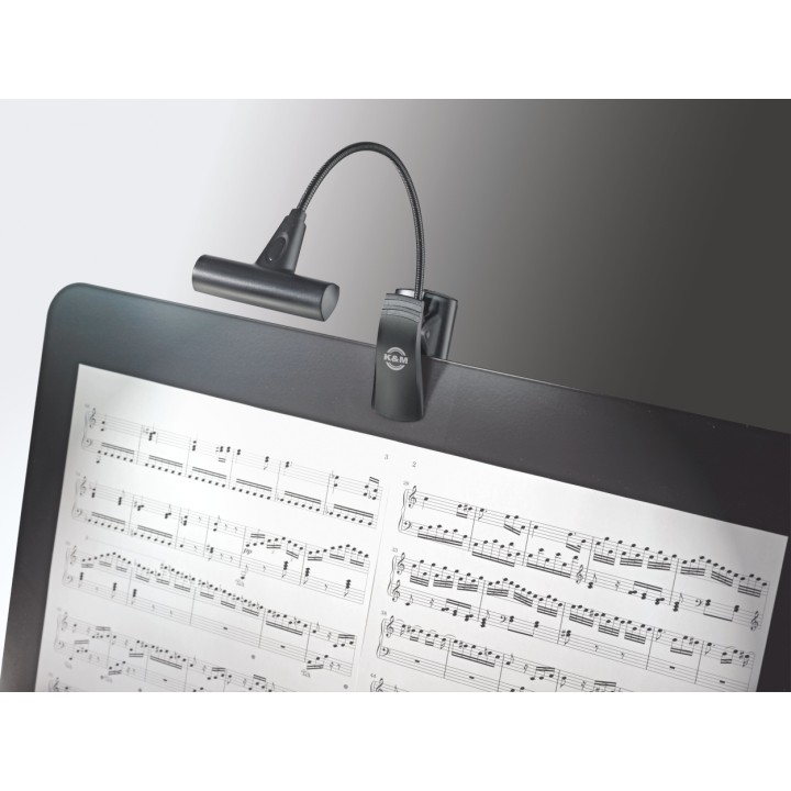 KONIG & MEYER - 12247-000-55 MUSIC STAND LIGHT T-MODEL LED FLEXLIGHT BLACK