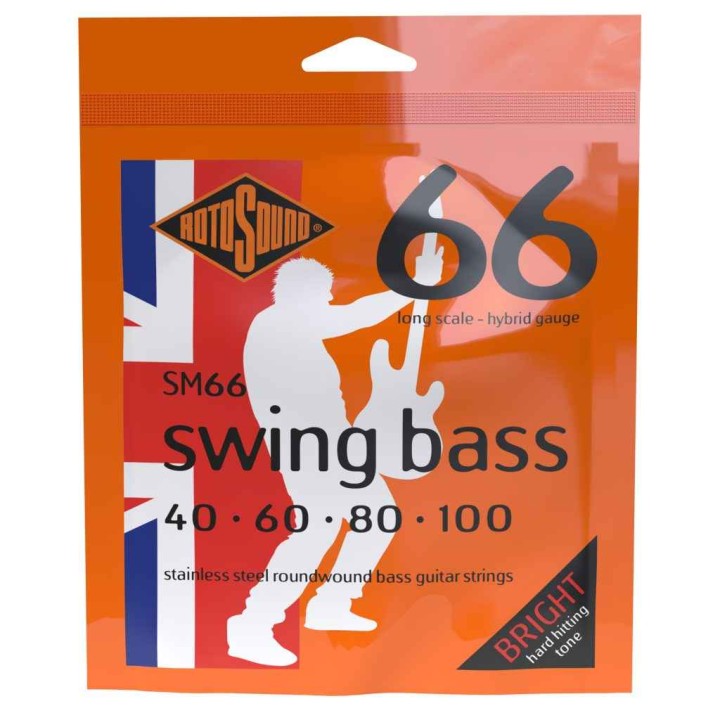 RotoSound - SM66 Swing Bass 66 Muta Stainless Steel Hybrid 40-100