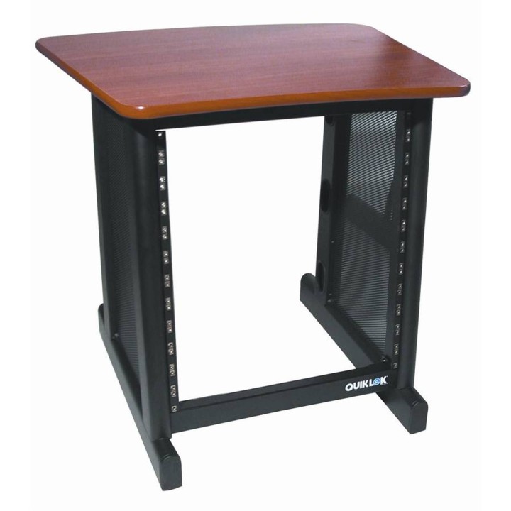 Quiklok - Z/612 BK Mobile Rack 12U Ripiano Cherry
