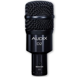 Audix D2, microfono dinamico adatto alla ripresa di strumenti a percussione e tom
