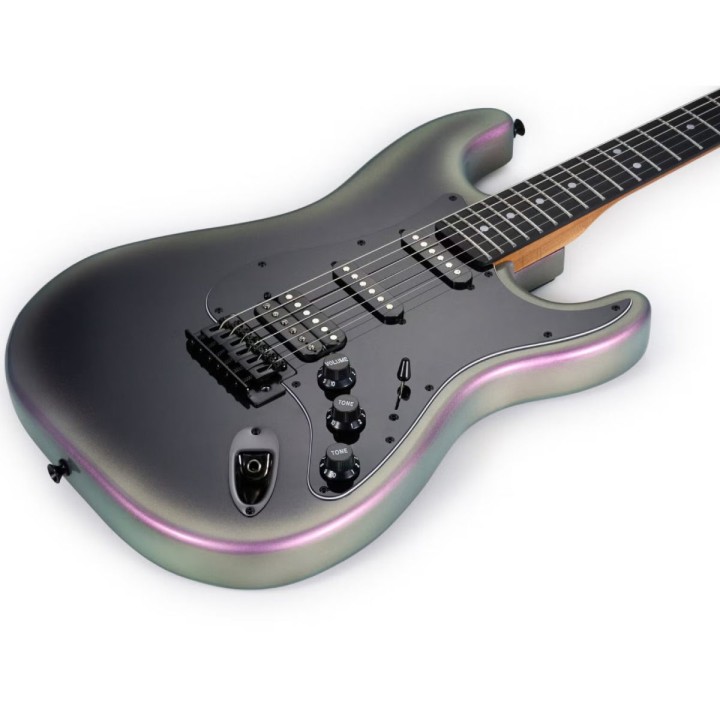 Mooer MSC18 Pro Midnight Violet W/Bag, Chitarra elettrica solid body