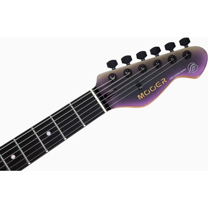 Mooer MSC18 Pro Midnight Violet W/Bag, Chitarra elettrica solid body