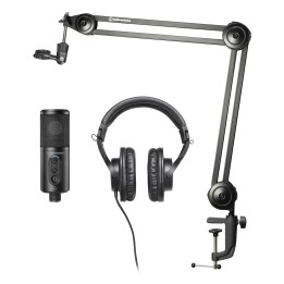AUDIO-TECHNICA - Creator Pack: Set di Microfono, Cuffia e supporto