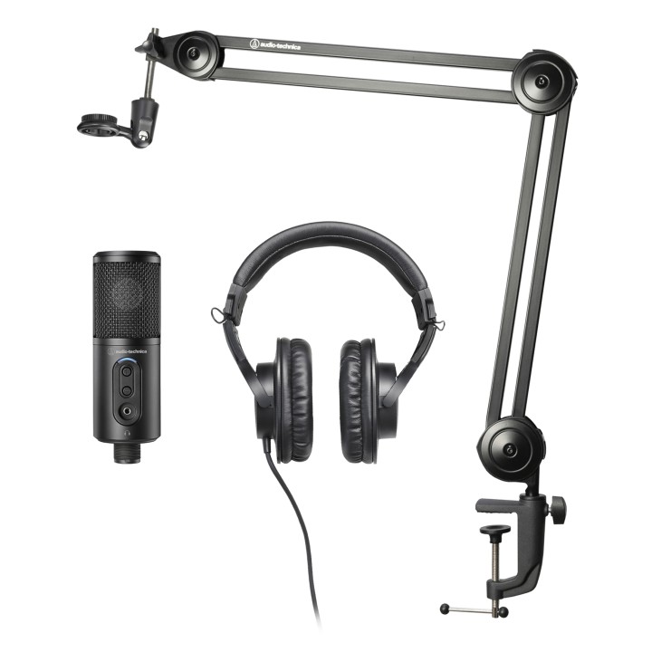AUDIO-TECHNICA - Creator Pack: Set di Microfono, Cuffia e supporto