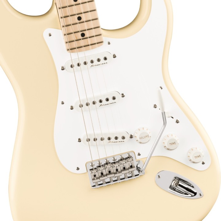 Fender Eric Clapton Stratocaster, Maple Fingerboard, Olympic White, Chitarra elettrica