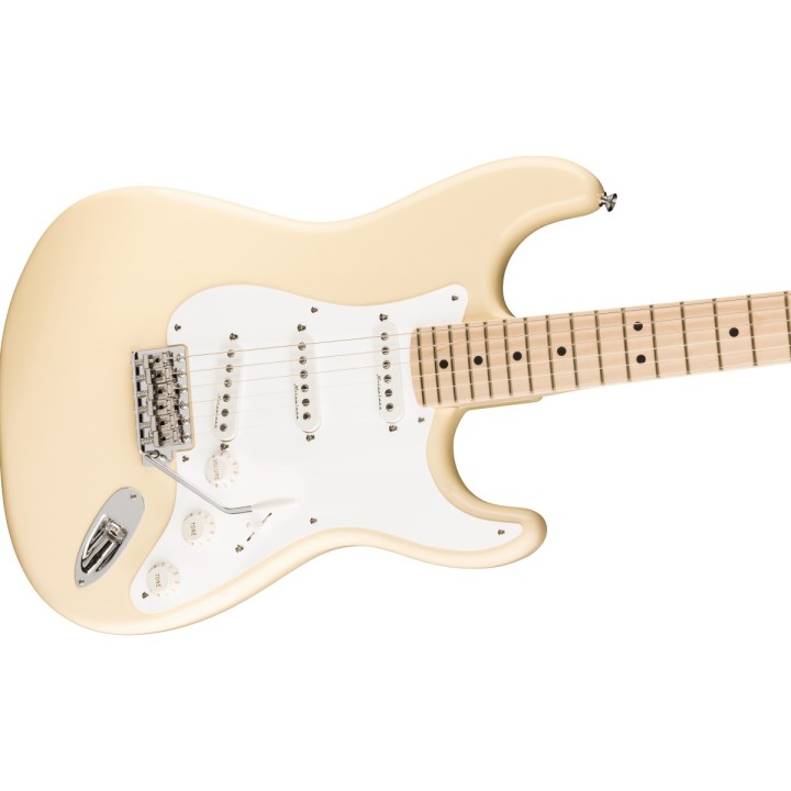 Fender Eric Clapton Stratocaster, Maple Fingerboard, Olympic White, Chitarra elettrica