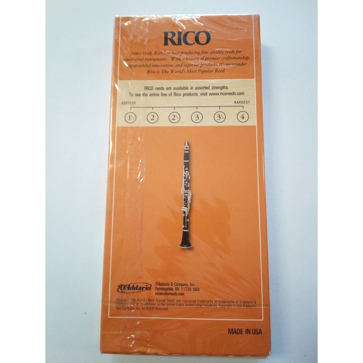 Acquista D'ADDARIO RICO ANCE CLARINETTO SIb 2 - RCA2520 CONF. 25 online | Merula Strumenti Musicali
