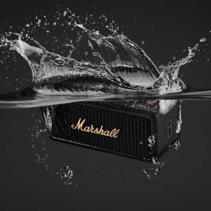 Marshall Emberton III Black & Brass cassa Bluetooth portatile