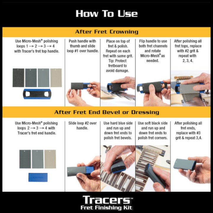 MUSIC NOMAD - MN860 TRACERS FRET FINISHING KIT