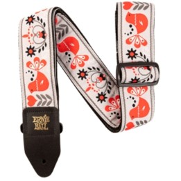 Acquista ERNIE BALL 4689 TRACOLLA RED BIRD WINTER JACQUARD 2021 online | Merula Strumenti Musicali