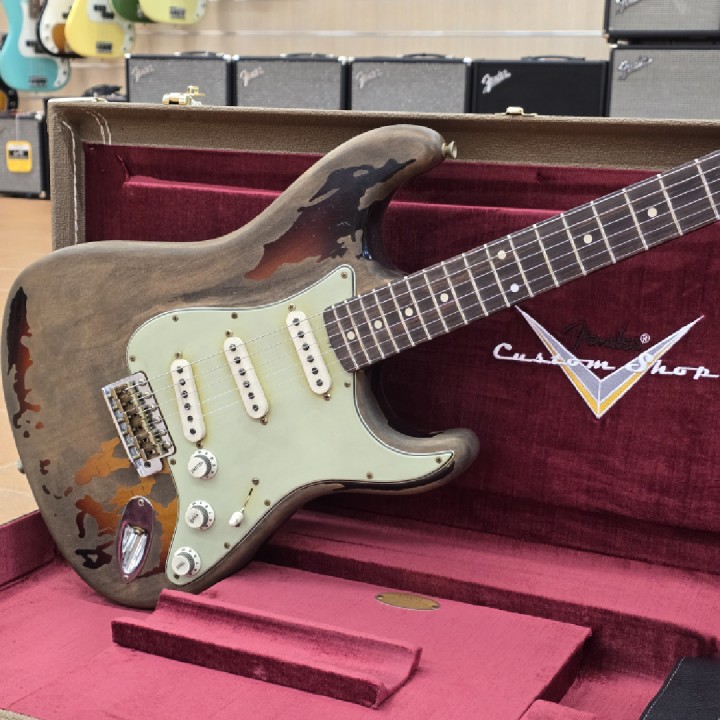 Fender | Rory Gallagher Signature Stratocaster Relic, Rosewood Fingerboard, 3-Color Sunburst Chitarra elettrica solid body