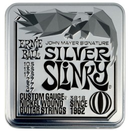 ERNEI BALL | 3818 John Mayer Silver Slinky 10.5-47 3 Pk