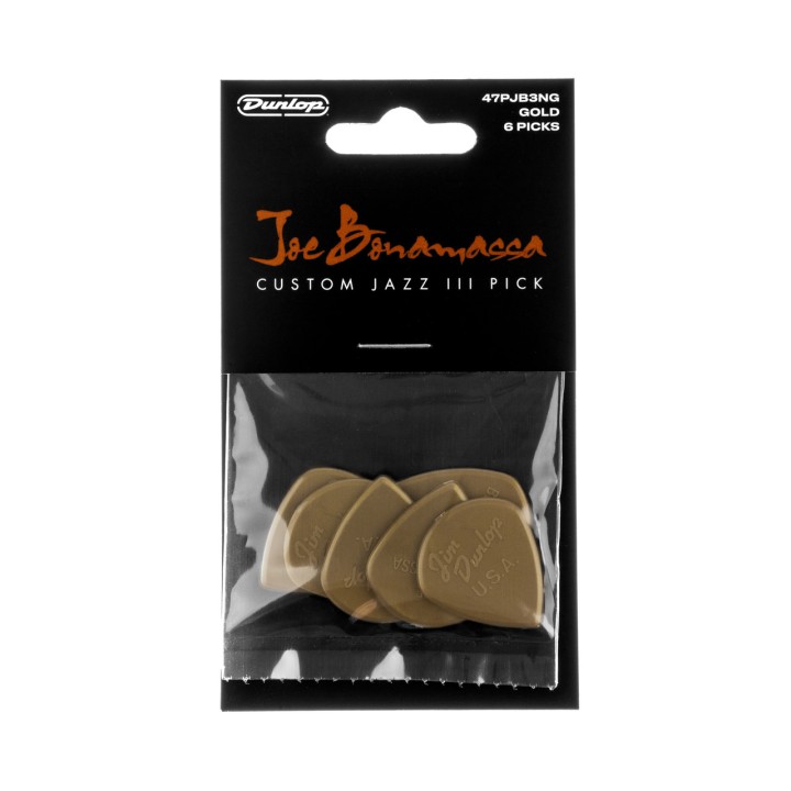 Acquista DUNLOP 47PJB3NG JOE BONAMASSA CUSTOM JAZZ III PICK 6PC online | Merula Strumenti Musicali