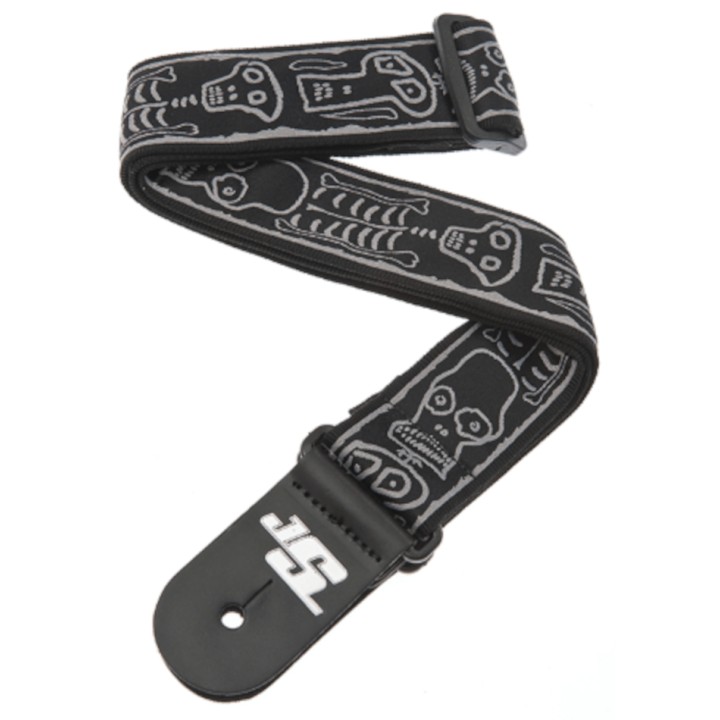 Acquista D'ADDARIO 50JS01 D'ADDARIO JOE SATRIANI GUITAR STRAP, SKULL N' BONES online | Merula Strumenti Musicali