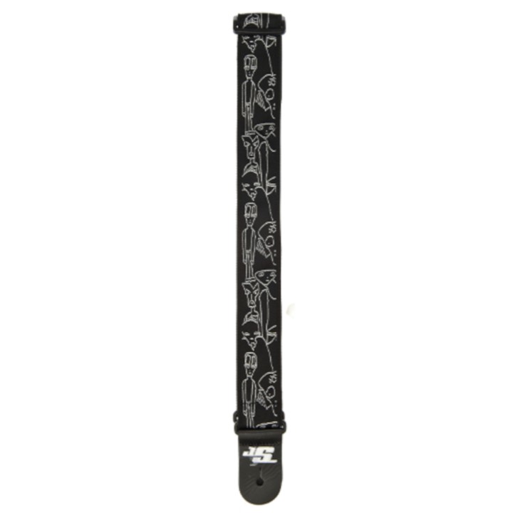 Acquista D'ADDARIO 50JS05 D'ADDARIO JOE SATRIANI GUITAR STRAP, SILVER SKETCHES online | Merula Strumenti Musicali