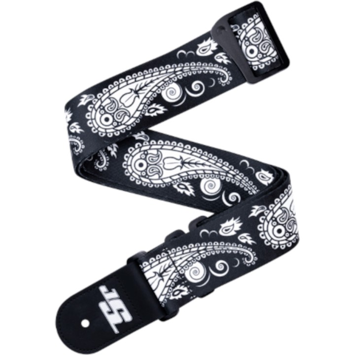 Acquista D'ADDARIO 50JSSV17 D'ADDARIO JOE SATRIANI SWIVEL GUITAR STRAP, BLACK PAISLEY online | Merula Strumenti Musicali