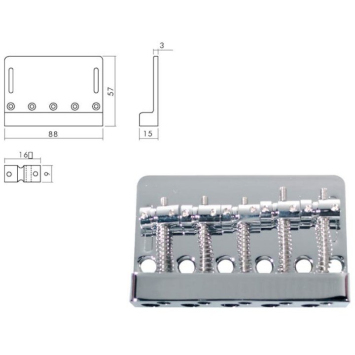 Acquista BOSTON BB-405-C PONTE ATTACCACORDE PER BASSO JOCKER online | Merula Strumenti Musicali