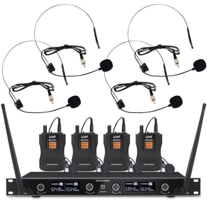 Rondson BE-1040/4BP-1, sistema microfonico wireless