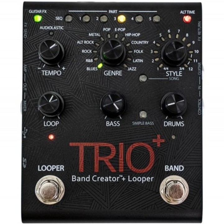 Digitech Trio Band Plus, pedale looper per chitarra