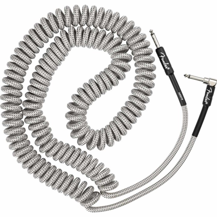 Fender Professional Series Coil Cable, 30', White Tweed, cavo Jack per strumento