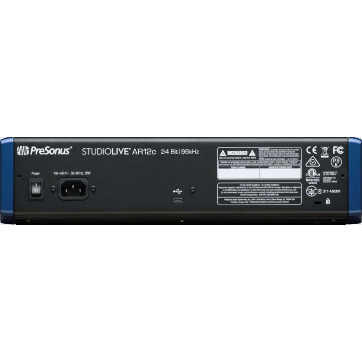 PreSonus StudioLive AR12c, Mixer analogico