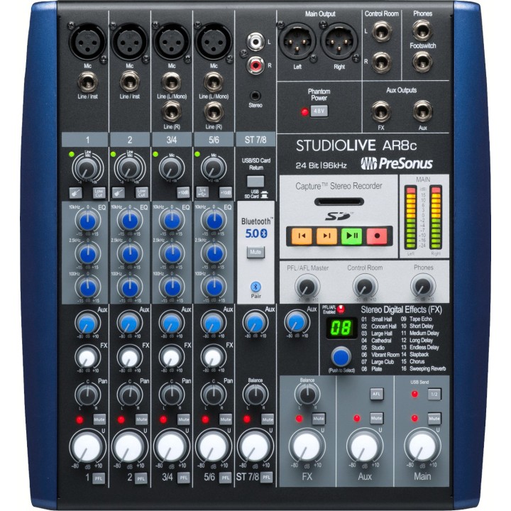 Presonus AR8C, mixer analogico