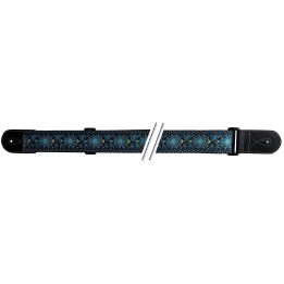 Fire Stone - Tracolla per chitarra F&S Folk Jacquard Blu-Giallo 531069