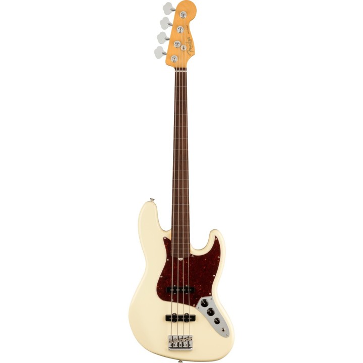 Fender American Professional II Jazz Bass Fretless, RW OWT - Basso elettrico