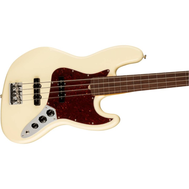 Fender American Professional II Jazz Bass Fretless, RW OWT - Basso elettrico