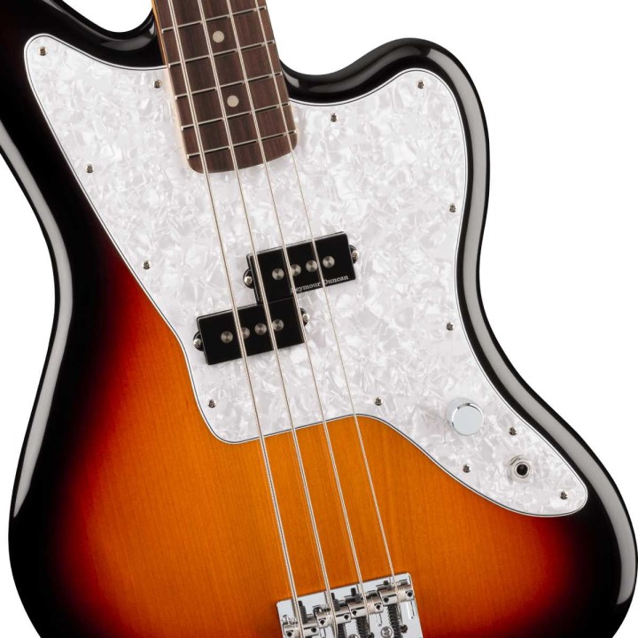 Fender Mark Hoppus Jaguar Bass, Rosewood Fingerboard, 3-Color Sunburst - Basso elettrico 4 corde
