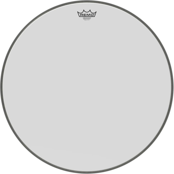 Acquista REMO Br-1222-00 Ambassador Smooth White Cassa 22" online | Merula Strumenti Musicali