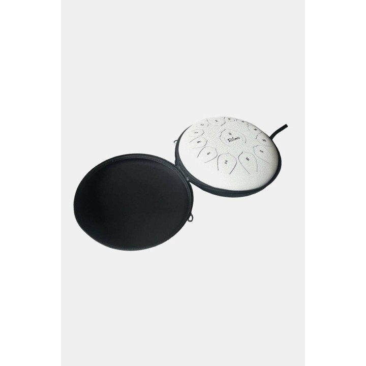 Acquista KELLER Td12wh Tongue Drum Bianca 13 Note 12" Con Custodia online | Merula Strumenti Musicali