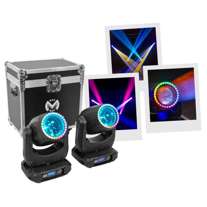 Mac Mah - Mac Beam 150 Set, Set di 2 teste mobili a LED