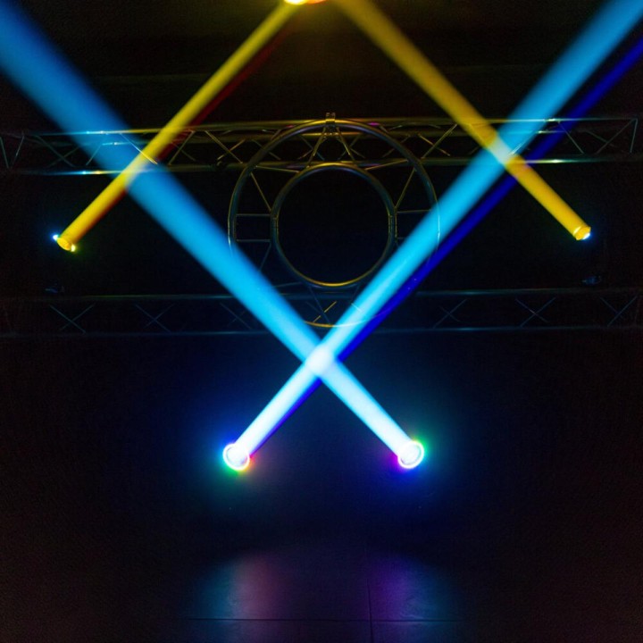 Mac Mah - Mac Beam 150 Set, Set di 2 teste mobili a LED