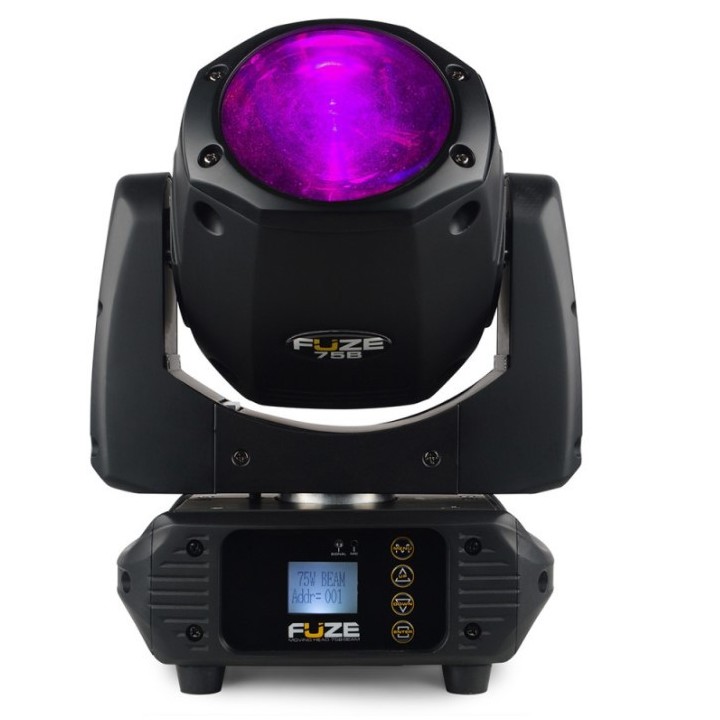 Acquista EGO TECHNOLOGIES FUZE75B BEAM 75W LED MOVING HEAD DMX IR online | Merula Strumenti Musicali