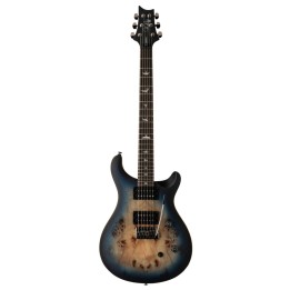 Prs Se Custom 24-08 Poplar Burl LTD Lake Blue Midnight Burst - Chitarra elettrica solid body