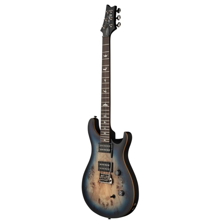Prs Se Custom 24-08 Poplar Burl LTD Lake Blue Midnight Burst - Chitarra elettrica solid body