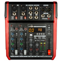 Proel Playmix6 | Mixer 6 canali con effetti e USB
