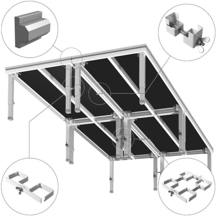 Modula - MODH200X50 Pedana Superf Esagonale 200x50 Cm