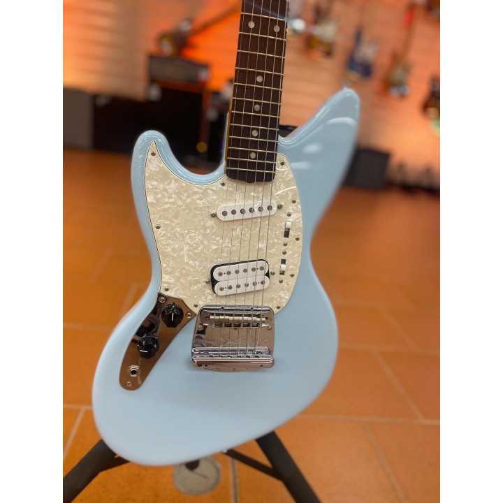 Acquista FENDER Kurt Cobain Jag-Stang Left-Hand, Rosewood Fingerboard, Sonic Blue (USATO) online | Merula Strumenti Musicali