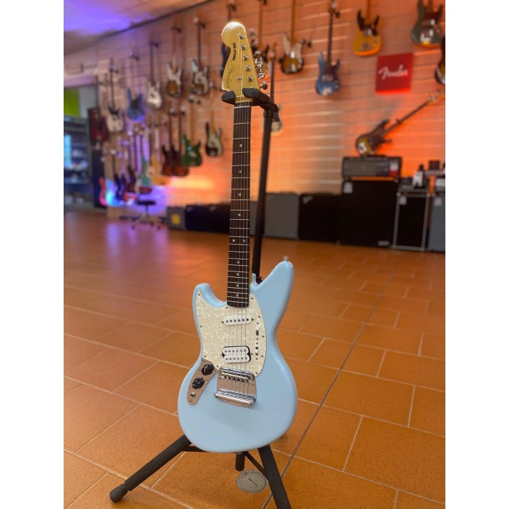 Acquista FENDER Kurt Cobain Jag-Stang Left-Hand, Rosewood Fingerboard, Sonic Blue (USATO) online | Merula Strumenti Musicali