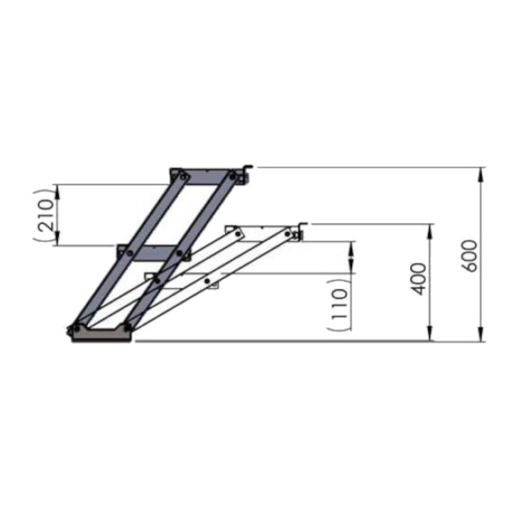 Modula - MODSTA40 Scala.Regolabile.40-60 Cm