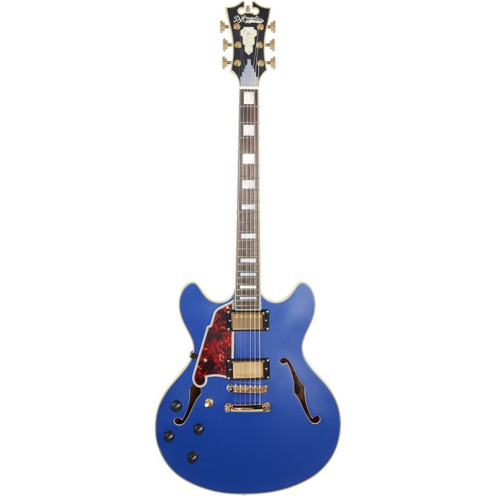 D'angelico Deluxe Dc Matte Royal Blue Lefty Stopbar