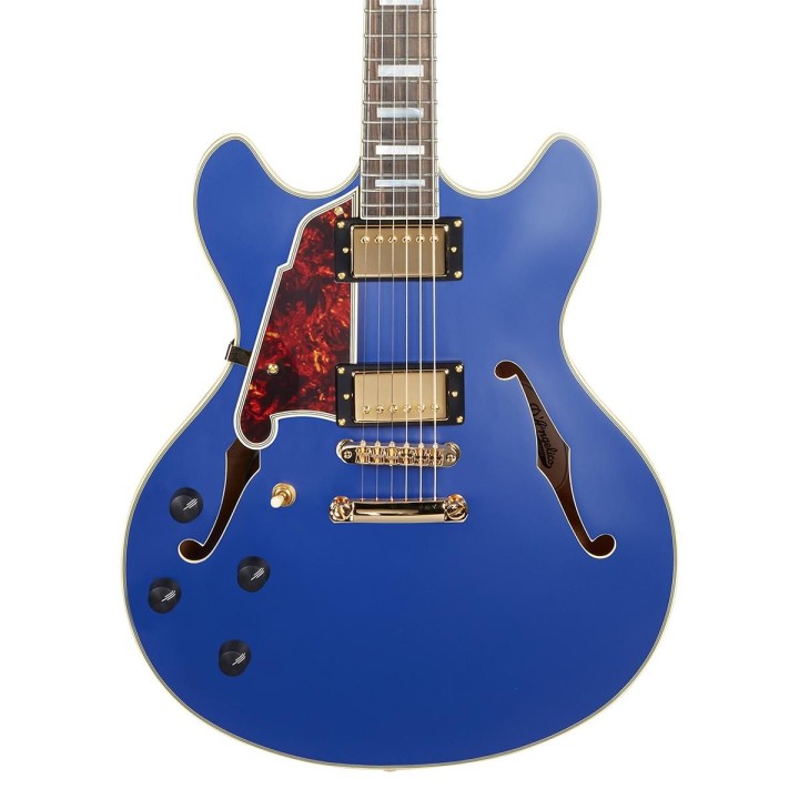 D'angelico Deluxe Dc Matte Royal Blue Lefty Stopbar