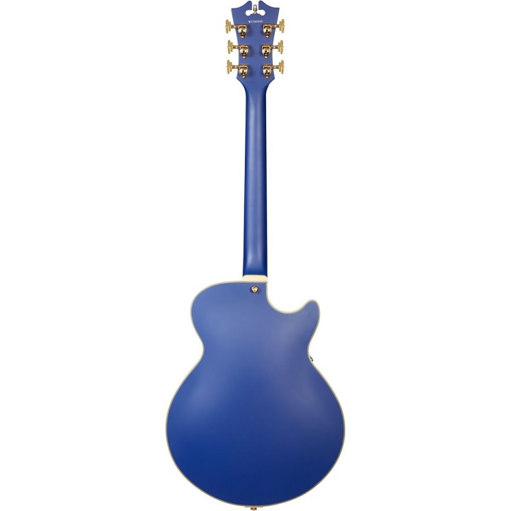 D'Angelico Deluxe SS Matte Royal Blue Stairstep Lefty