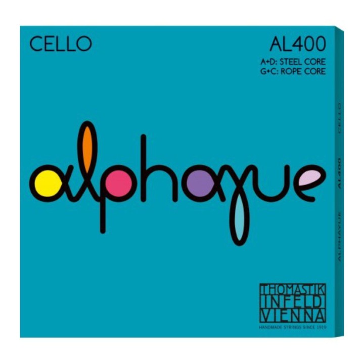 Thomastik - AL400 Cello Alphayue 4/4 Medium String Set